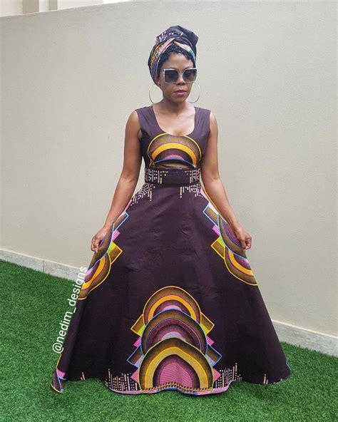 African Print Ankara Maxi Dresses Nedim Designs Mode