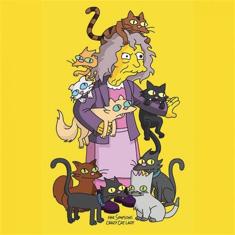 La Historia De La Loca De Los Gatos Personajes De Los Simpsons