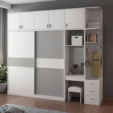 Master Bedroom Wardrobe Designs With Study Table And Dressing Table