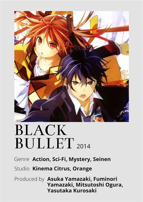 Stunning Minimalist Poster For Black Bullet Anime