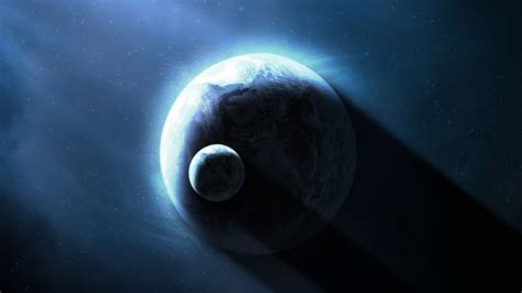 Download 2560x1440 Wallpaper Space Planet Earth And Moon Dual Wide