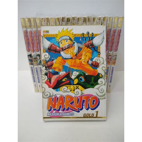 Naruto Gold Lote 1 Ao 27 Todos Com Pôster Masashi Kishimoto Panini