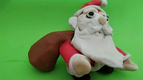 Clay Modelling Santa Claussanta Clauschristmas Decoration Themesclay