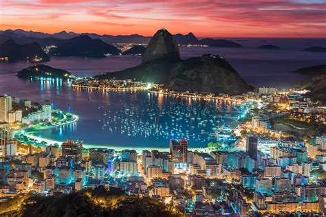 Sunset In Rio De Janeiro Jigsaw Puzzle Countries Brazil Puzzle Garage