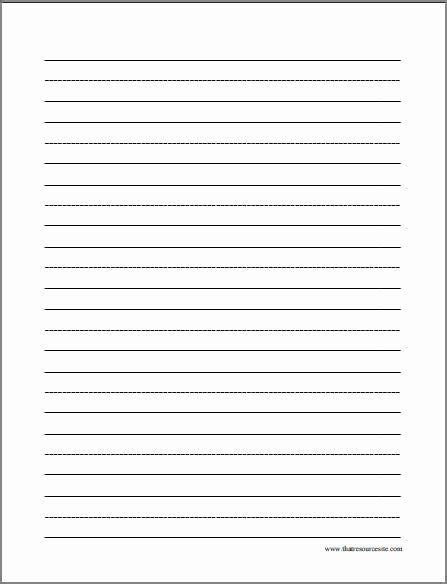 Printable Lined Paper For 2nd Grade Lined Paper You Can The