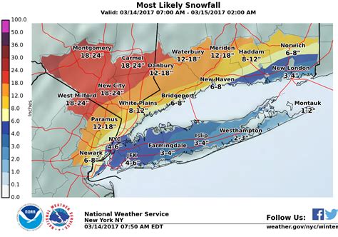 Updated Forecast Shows Parts Of Nj Getting Heavy Snow