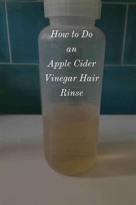 How To Do An Apple Cider Vinegar Hair Rinse Yo Apple Cider