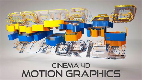 Cinema 4d Motion Graphics Title Animation Cinema 4d Particle