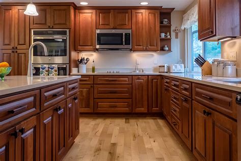 Pictures Of Kitchens With Cherry Cabinets Juameno Com