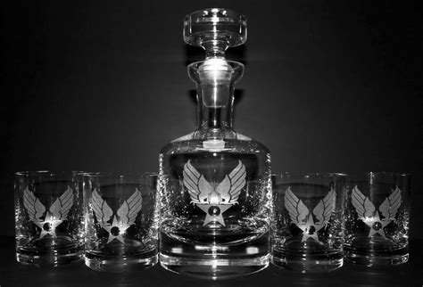 Military Service Decanter Set Engraving