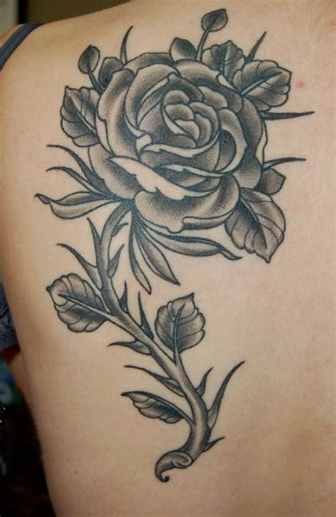 Simple switching of color brings about the idea that there are two sides to everything. 40+ Most Beautiful Black Rose Tattoo Images