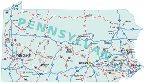 Pennsylvania Map Guide Of The World
