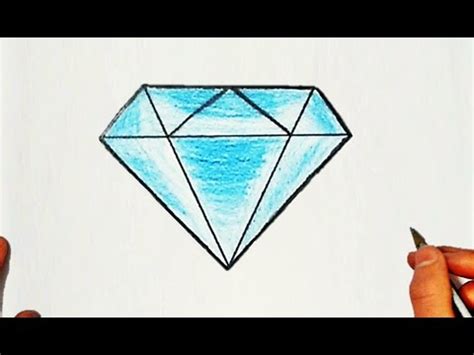 Wie zeichnet man ein Diamant (leicht) - YouTube