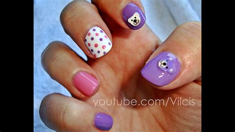 He soñado que en lugar de 5 uñas en cada pie, tenia solo 1 que ocupaba el espacio de las 5. Diseño de uñas KAWAII fimo oso / KAWAII nail design fimo bear - YouTube