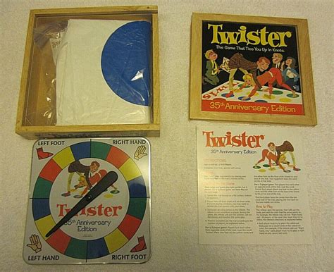 Original Twister Mat Game~35th Anniversary Wood Box Ed~hasbro