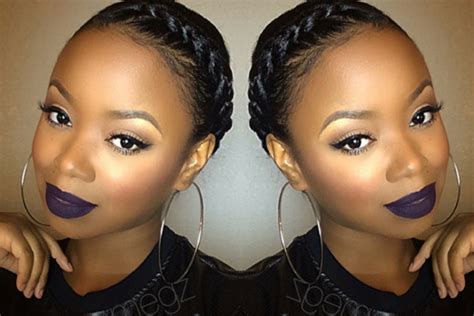 Two French Braids Black Hairstyles