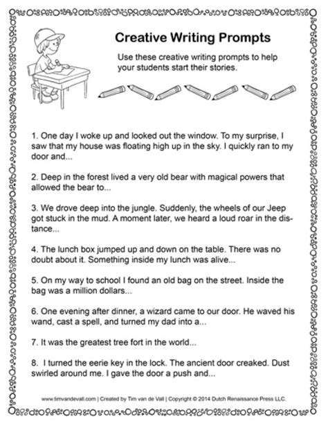 Kindergarten Writing Prompt