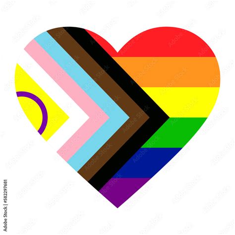 Omnisexual Pride Flag Heart With Gothic Bat Wings Lgbtq Goth Poster My Xxx Hot Girl
