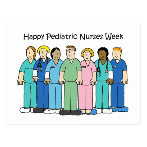 Happy Pediatric Nurses Week October Postcard Uk