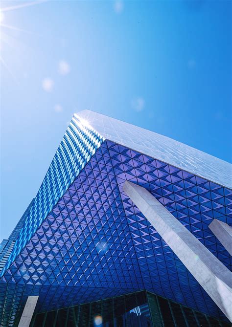 Free Photo Architecture Building Contemporary Futuristic Glass
