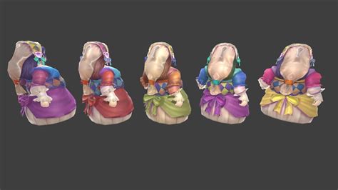 3d Model Maids Vr Ar Low Poly Cgtrader