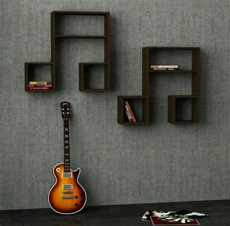 Modern music wall art photo frame at the music stand. Music room decor by Modern Creations on Shelves Built By: Modern Creations(MC) | Music bedroom ...