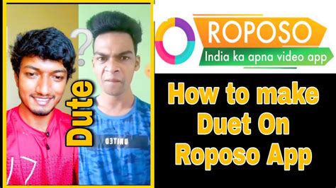 How To Make Duet On Roposo App ರೋಪೋಸೋ ದಲ್ಲಿ Dute ಮಾಡೋದು ಹೇಗೆ