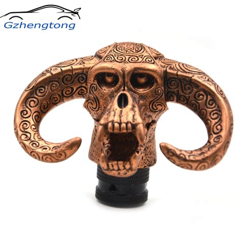 Gzhengtong Funny Bull Head Car Truck Auto Carvedl Resin Craft Stick
