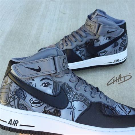 Dimes Custom Hand Painted Nike Air Force 1 Shoes Painted Nikes Af1