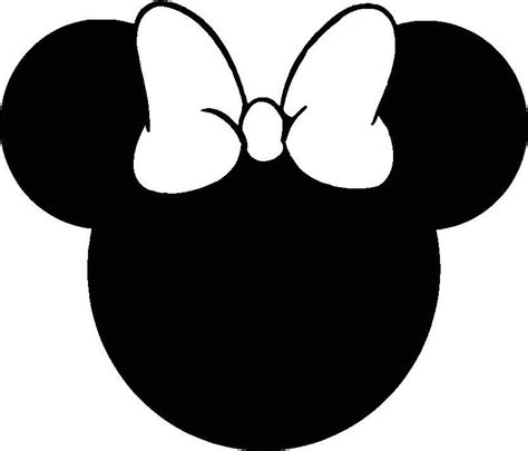 Minnie Mouse Silhouette Svg Etsy