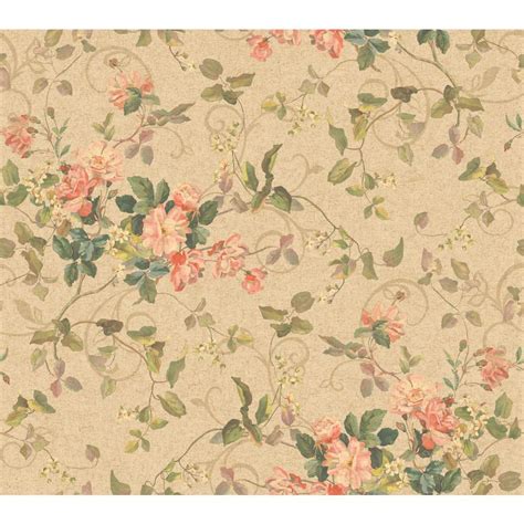 York Wallcoverings Floral Branch Wallpaper Gn2459 The Home Depot