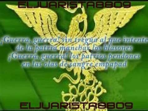 Somos música i, ii, iii. Himno Nacional Mexicano cantado versión 4 estrofas - YouTube
