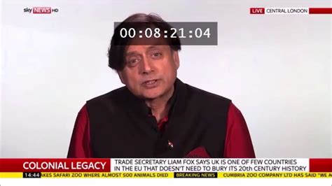 Dr Shashi Tharoor S Powerful Answer To Sky News Interviewer On How Much India Did For The