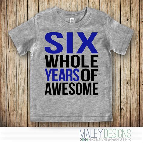 From your shopping list to your doorstep in as little as 2 hours. 6th Birthday Shirt Boy 6 Year Old Boy Birthday Shirt Six