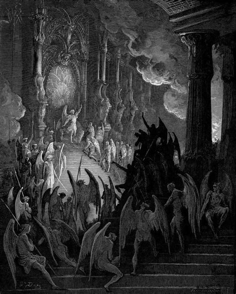 Satan In Council C1868 Gustave Dore