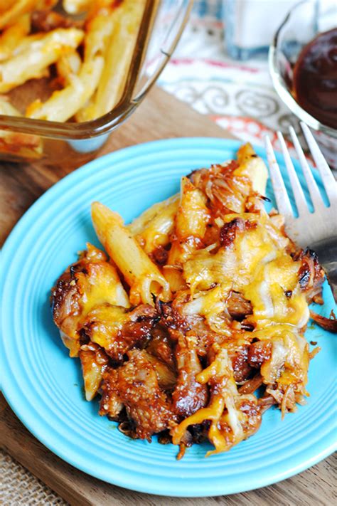 Meat with mac and cheese. Easy BBQ Mac and Cheese Recipe - Home Cooking Memories
