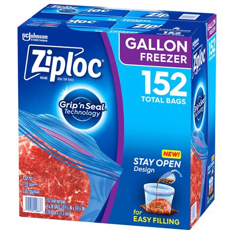 Ziploc Gallon Freezer Bags 438 Count 152 Bags Total New