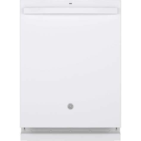 Ge 24 In Built In Top Control White Dishwasher Wstainless Steel Tub