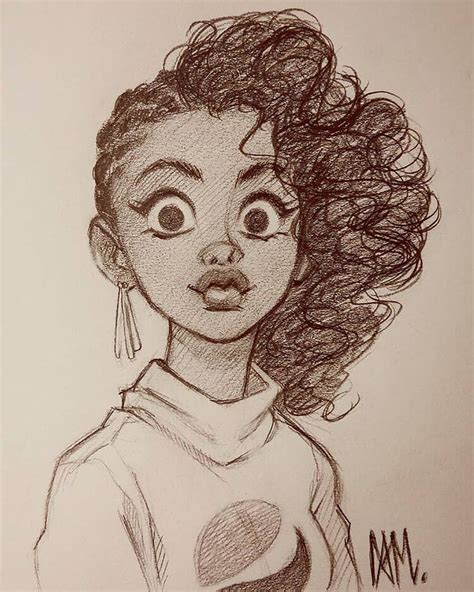 If Youre Looking For Girl Drawing Ideas Youll Love This Black Girl
