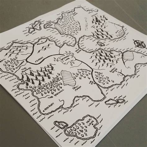 Tried My Hand At A Tolkien Esque World Map For Our Campaign Fantasy