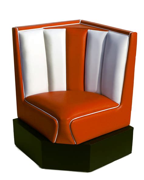 Retro Furniture Diner Booth Hw60x60 Standard Corner Lawton Imports