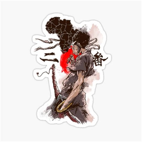 Afro Samurai Sticker For Sale By Lanvenuis Redbubble