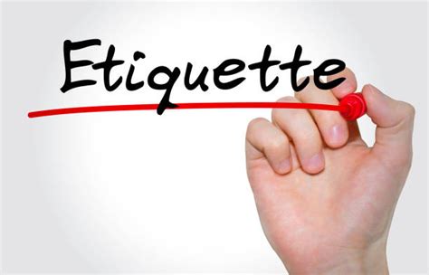 Etiquette Stock Photos Pictures And Royalty Free Images Istock