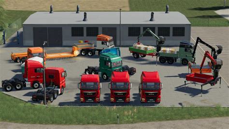 Fs19 Man Tgx Semi Truck Pack V1001 Farming Simulator 19 Modsclub