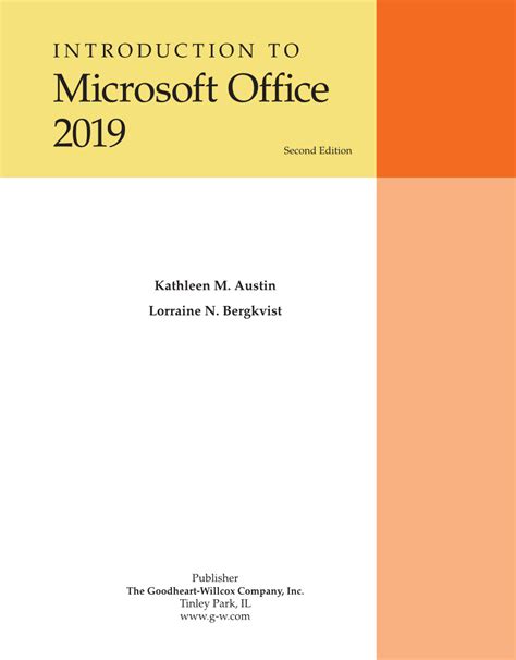 Introduction To Microsoft Office 2019 2nd Edition Page I