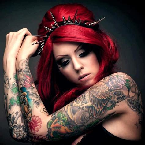 Cool Ink Girl Tattoos Girls With Red Hair Hair Styles