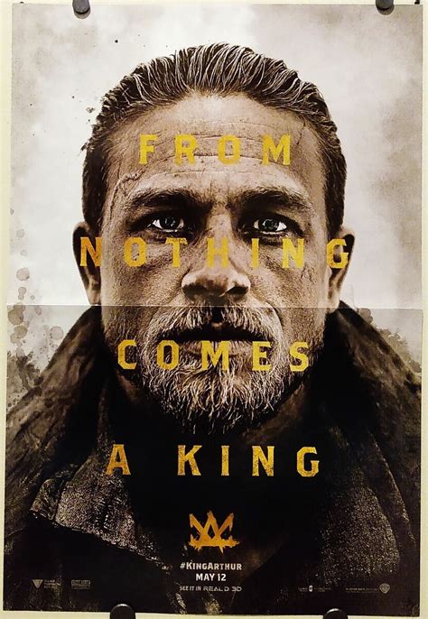Charlie Hunnam King Arthur Movie X Folded Promo Poster New FP Comic Collectibles