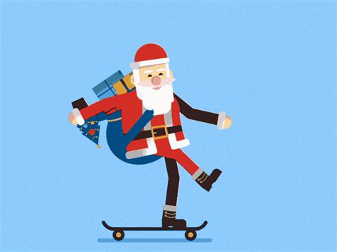 Skate Santa By Enas On Dribbble