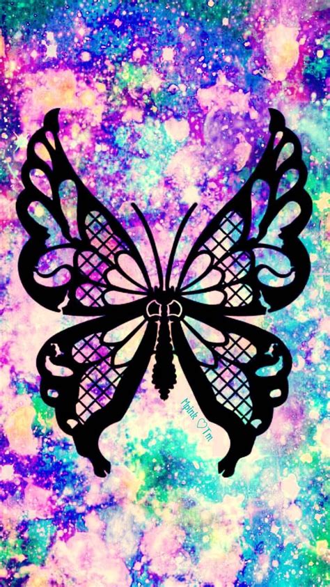 Painted Butterfly Galaxy Wallpaper Androidwallpaper Iphonewallpaper