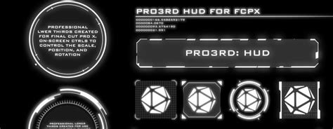 Introducing our brand new free final cut pro template: Pro3rd HUD - HUD Lower Thirds for Final Cut Pro X